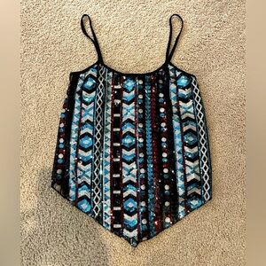 RUE 21 multicolor Sequins Tank Top